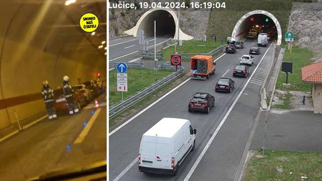 VIDEO Sudar na A6 kod tunela Lučice. Nastala kolona od 2 km