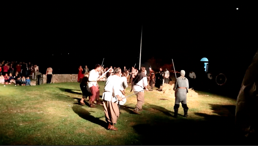 Vatreni spektakl za kraj slavlja 8. Zvonimirovih dana u Kninu