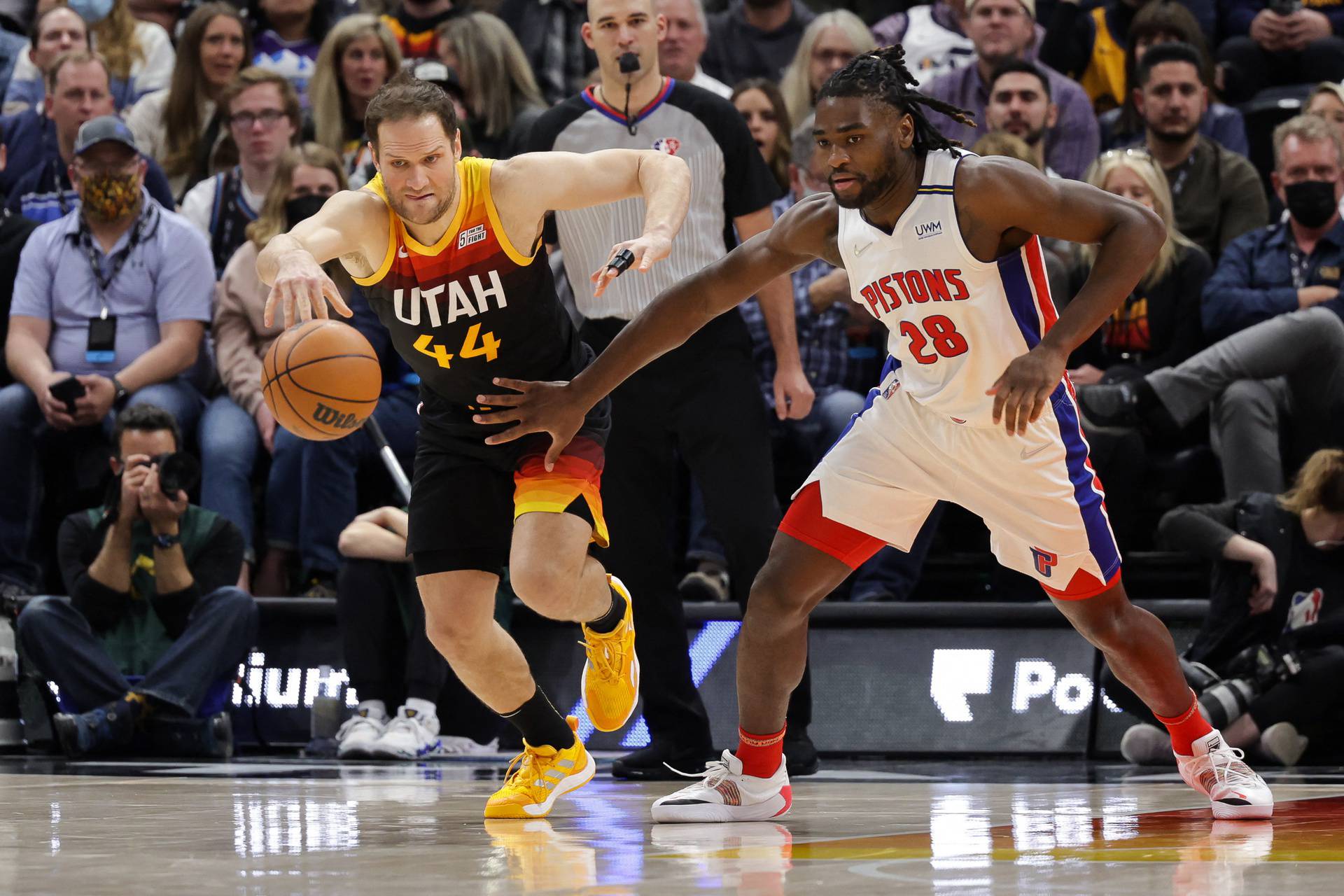 NBA: Detroit Pistons at Utah Jazz