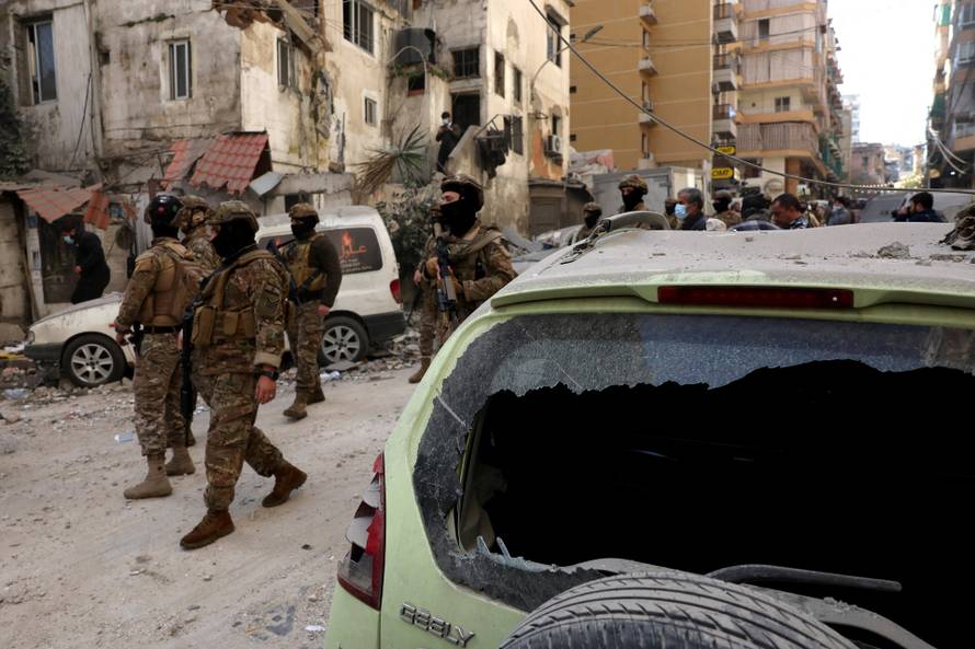 Aftermath of an Israeli strike, in Beirut