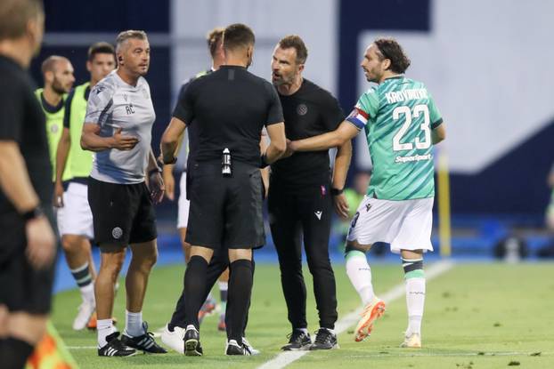 Zagreb: Trener Hajduka Ivan Leko izgubio &zcaron;ivce te zaradio isklju&ccaron;enje