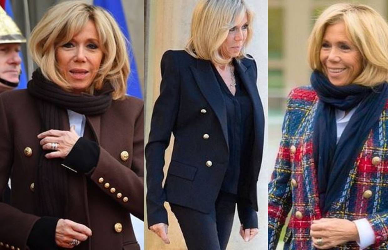 Chic klasika: Brigitte Macron ima izvrsne sakoe navy stila