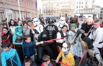 Sila je bila u Zagrebu: Darth Vaderi šetali glavnim trgom
