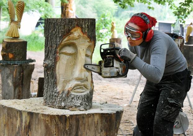Köhlerliesel" as chainsaw artist