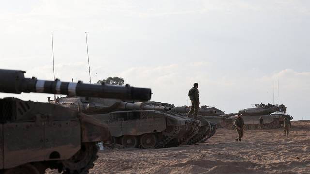 Aftermath of a mass infiltration by Hamas gunmen in Kibbutz Beeri