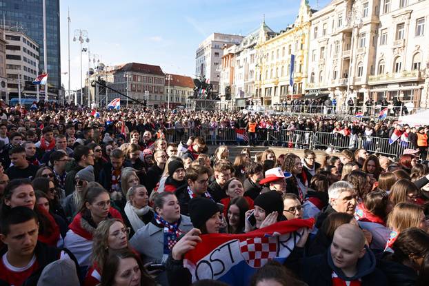 Zagreb: Svečani doček rukometaša nakon osvojenog srebra na Svjetskom prvenstvu