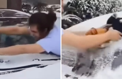 Ovo je strašno!  Muškarac obrisao snijeg s automobila bebom, sve objavio na TikTok