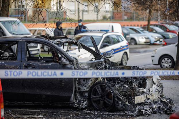 Zagreb: Na parkiralištu u Španskom izgorio automobil marke Mercedes