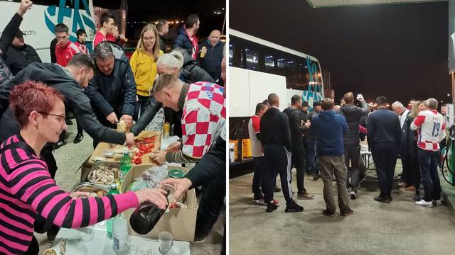 VIDEO Požežani častili navijače na Dalmatini! 'Rekli su: Bacite sendviče i dolazite na pečenku'