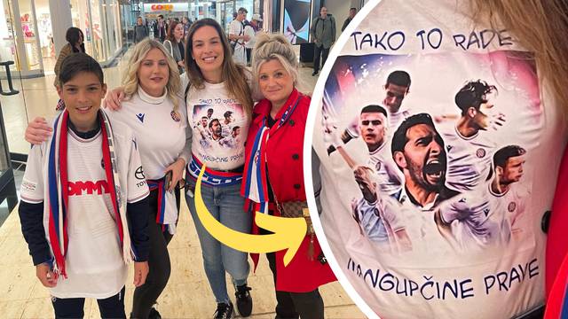 Supruga Budimir na stadionu u Ženevi s posebnom majicom: Tako to rade mangupčine prave