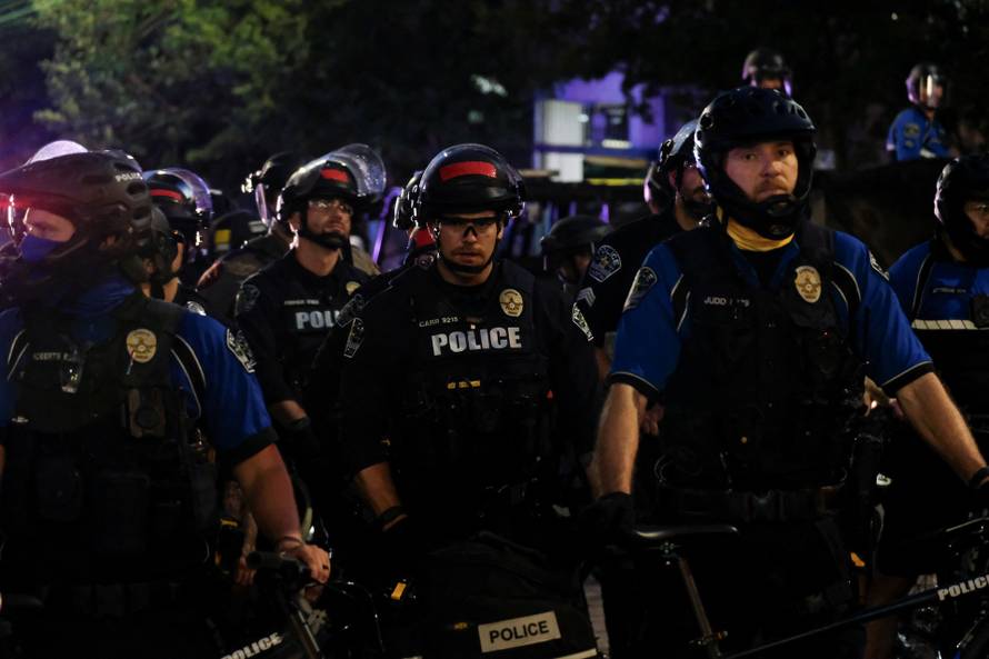 No Kings protest against U.S. President Donald Trump's policies, in Austin