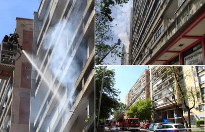 Požar u Zagrebu: Buktinja na balkonu vidjela se s ulice...