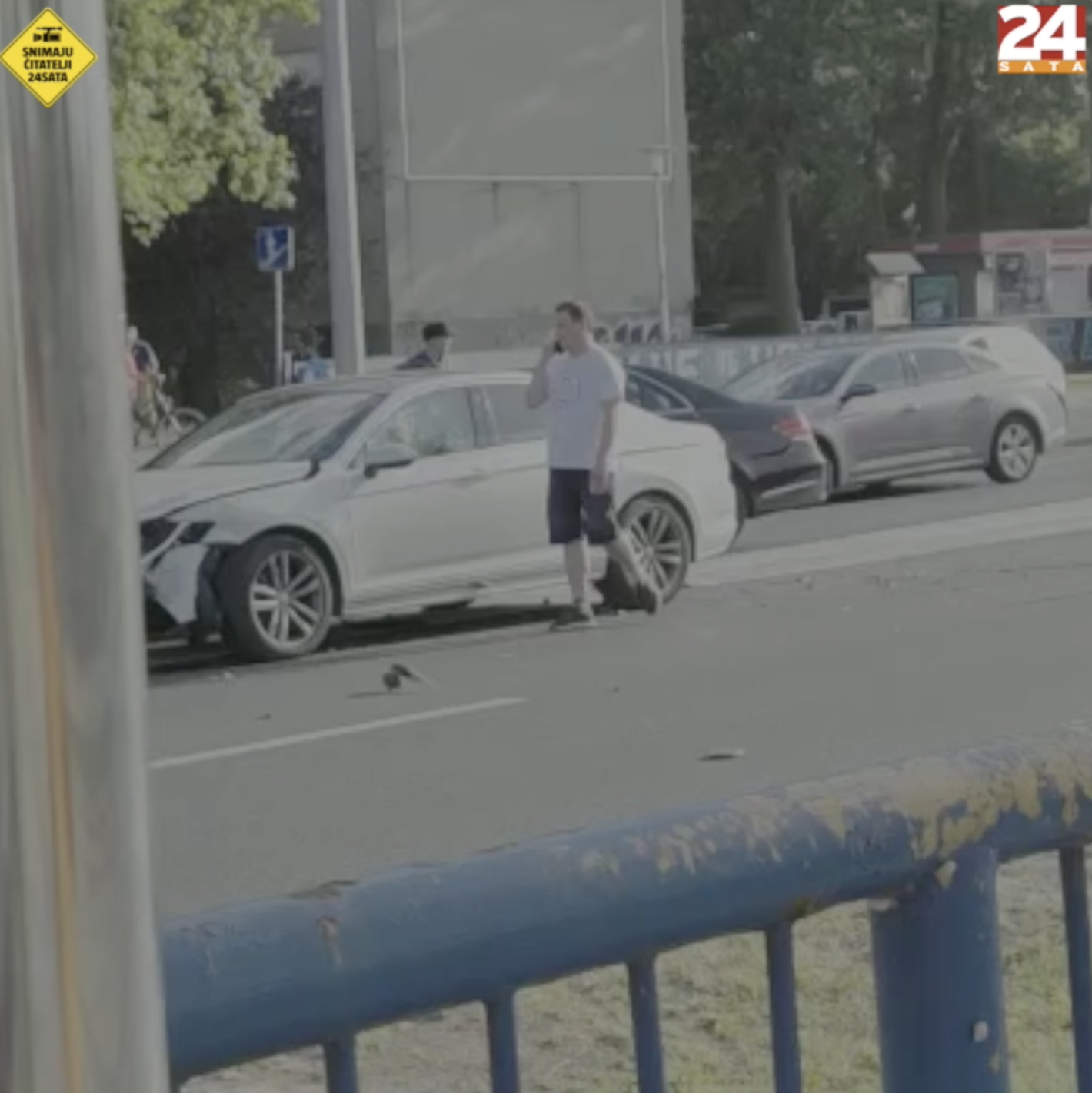 Sudarila se dva automobila kod Remetinečkog rotora u Zagrebu, nastala veća gužva u prometu