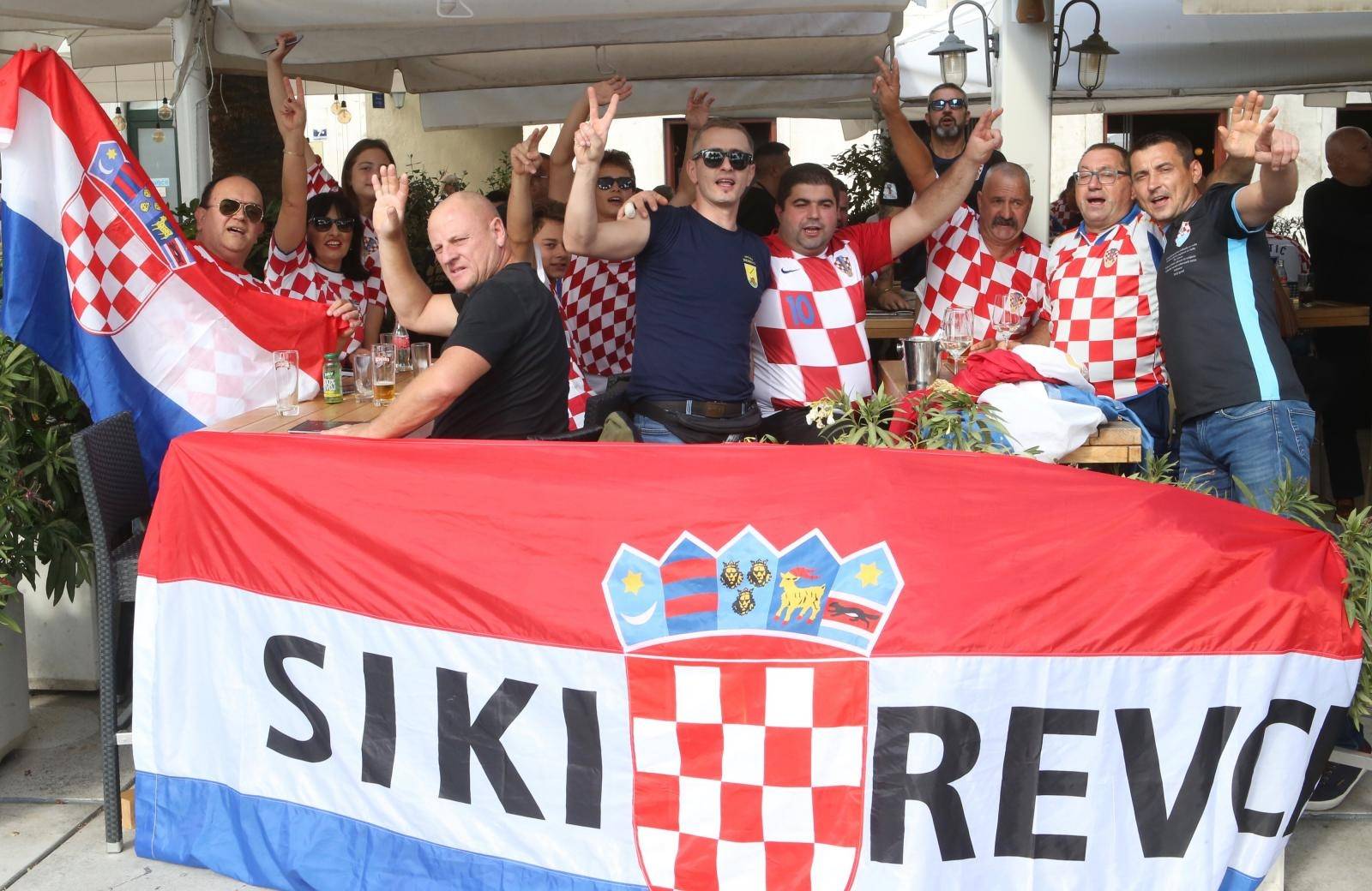 Split: Atmosfera u gradu uoÄi utakmice Hrvatska - MaÄarska