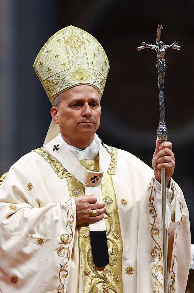 Pope Leo XIV leads the Chrism Mass in St. Peter's Basilica at the Vatican