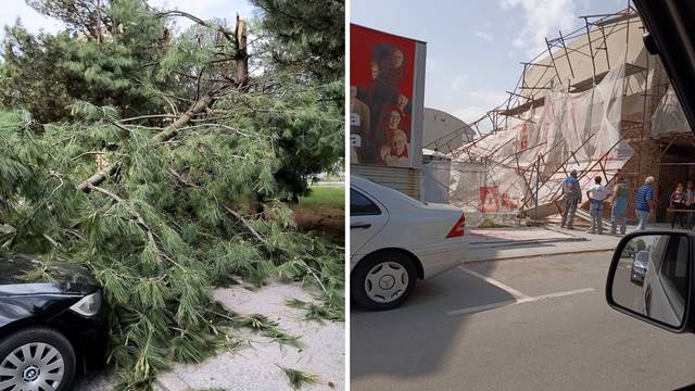 Nevrijeme pogodilo Vukovar: 'U centru grada je pala skela,  sva sreća da nitko nije nastradao...'