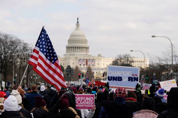 Anti-abortion demonstrators gather in Washington D.C. for the annual  "March for Life\