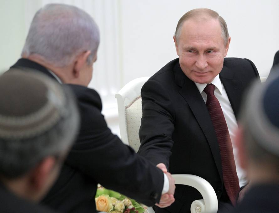 Russian President Putin meets Israeli Prime Minister Netanyahu in Moscow