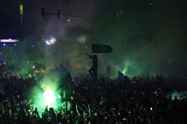 Primeira Liga - Sporting CP celebrate winning the Primeira Liga