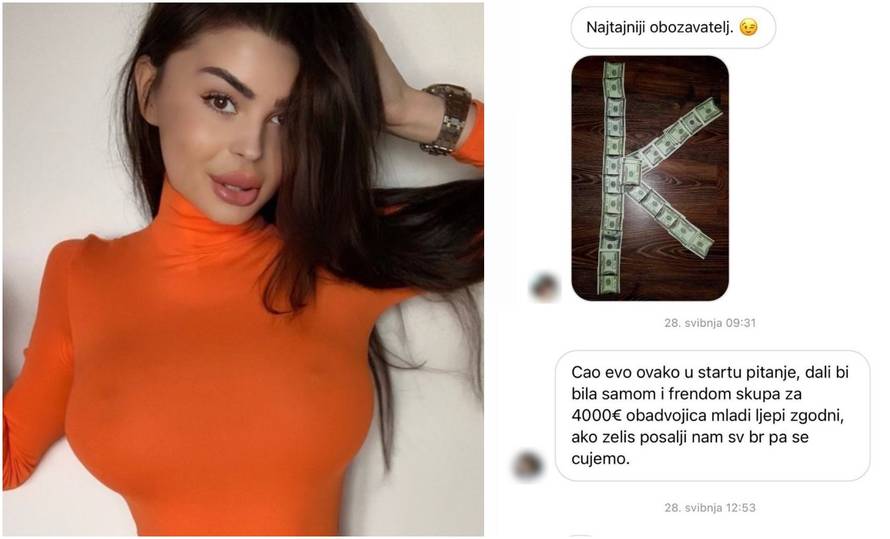 Mandarina objavila Hrvate koji joj nude novac: Za seks 4000 €