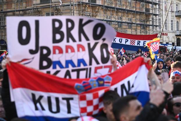 Zagreb: Svečani doček rukometaša nakon osvojenog srebra na Svjetskom prvenstvu