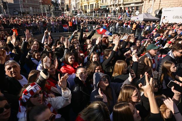 Zagreb: Svečani doček rukometaša nakon osvojenog srebra na Svjetskom prvenstvu