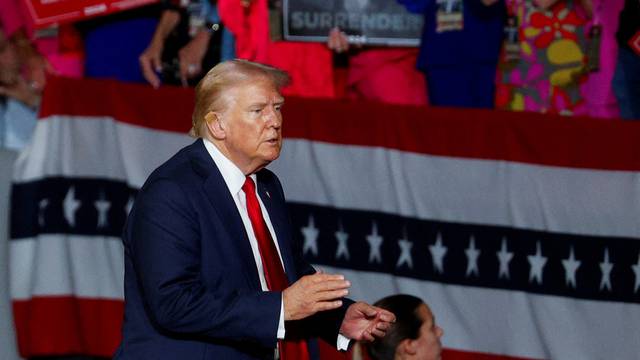 Republican presidential nominee and former U.S. President Trump campaigns in Charlotte