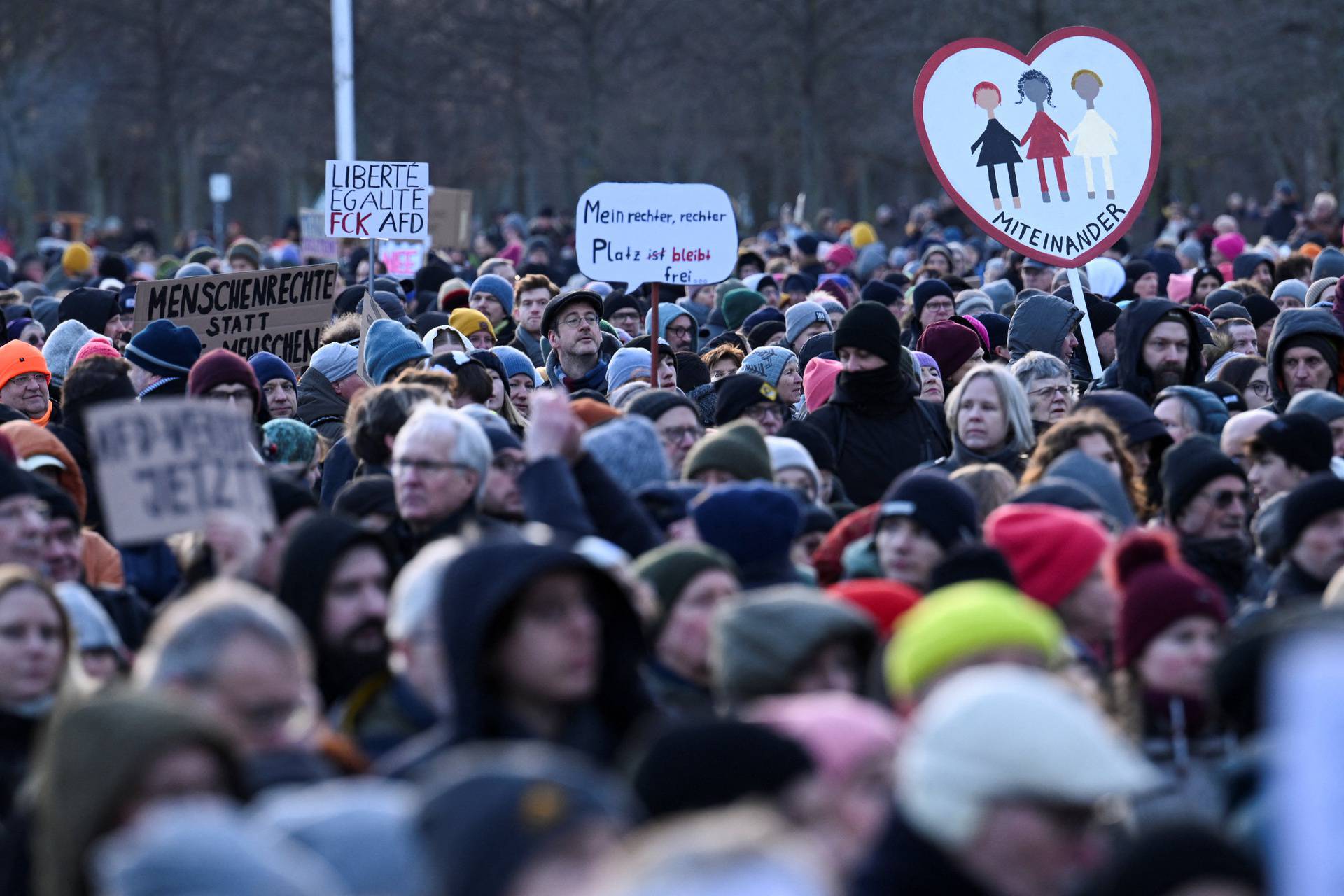 Protest against the Alternative for Germany party (AfD)