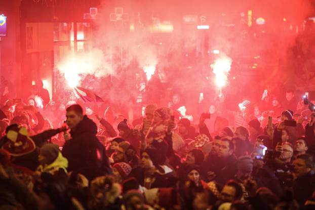 ARHIVA - 2022. Zagreb: Svečani doček nogometaša nakon osvojenog trećeg mjesta na SP-u u Katru