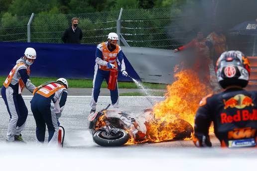 VIDEO Nakon pada Pedrose  u Austriji, zapalila se dva motora!