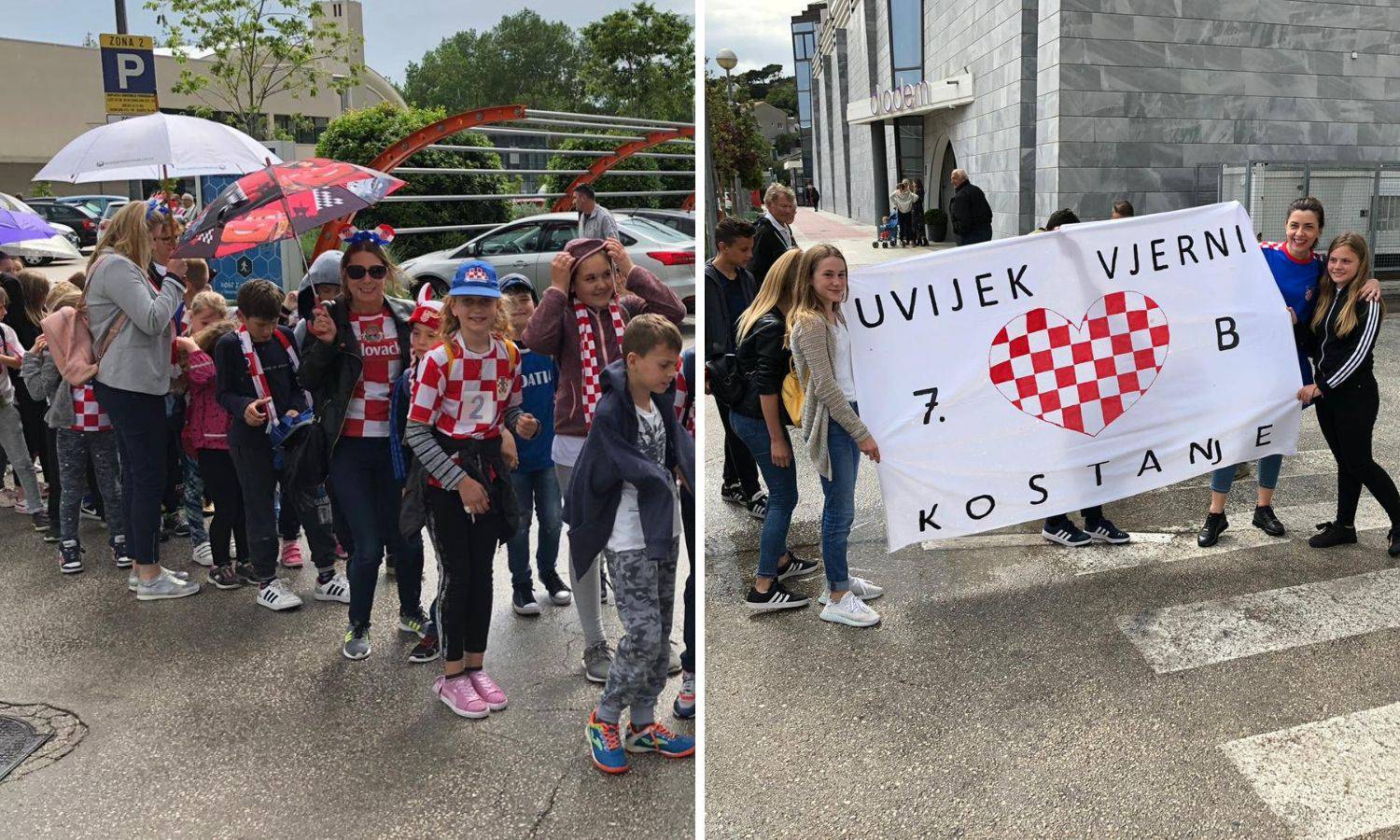 Vatreni se vratili u Dalmaciju! Stotine djece navijale po kiši...