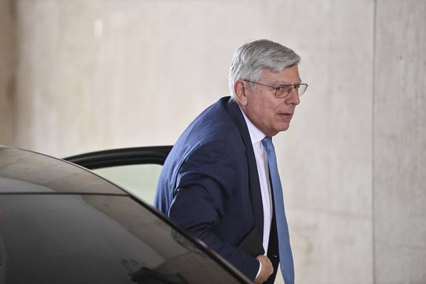 Zagreb: Dolazak članova HDZ-a na zajedničku sjednicu Predsjedništva i Nacionalnog odbora