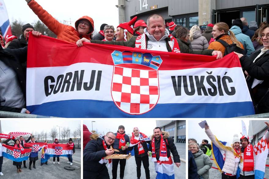 Oslo: Navijači ispred Unity Arene u kojoj se večeras održava finale Svjetskog rukometnog prvenstva
