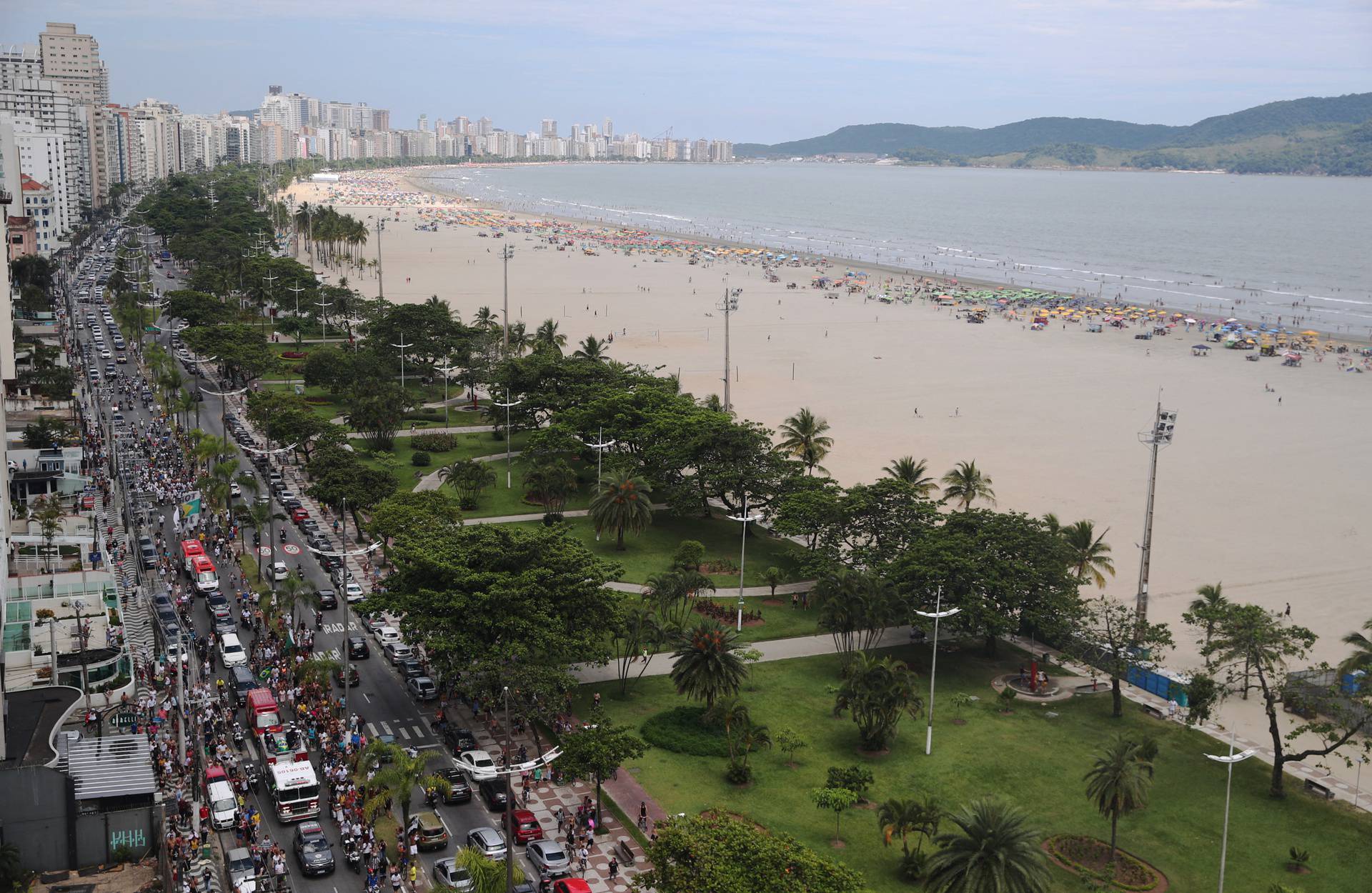 Death of Brazilian soccer legend Pele in Santos