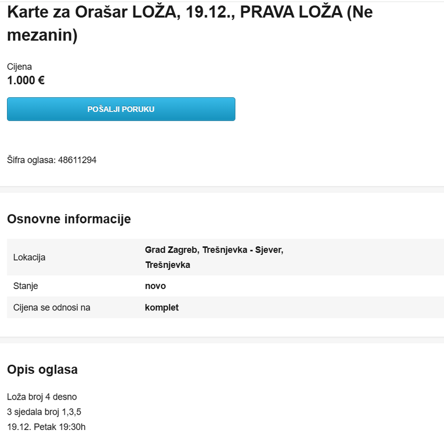 Masovna pomama! Krenuli su prodavati ulaznice za Orašara na oglasnicima, evo za koliko