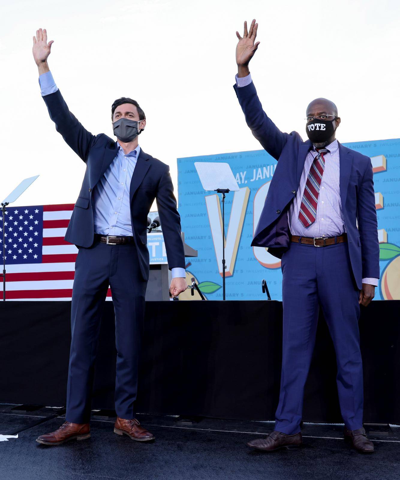 U.S. President-elect Biden campaigns for Democratic U.S. Senate candidates Ossoff and Warnock at a rally ahead of runoff elections in Atlanta, Georgia