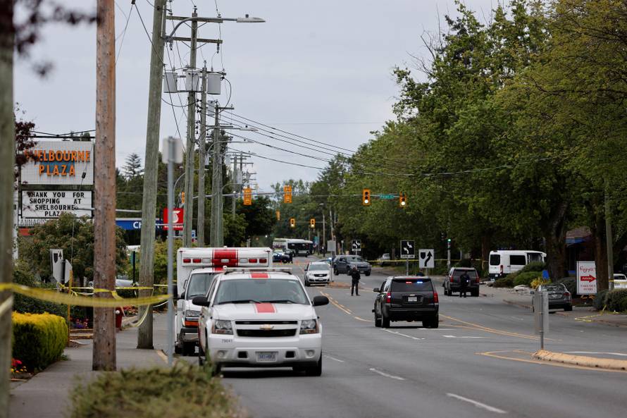Two armed men entering a bank killed in a shootout with police in Saanich