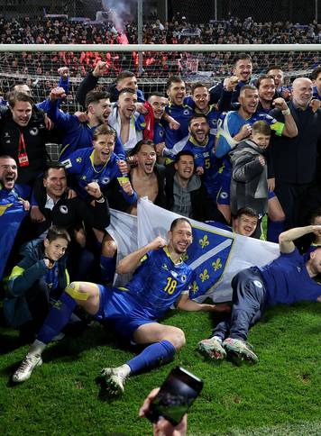 Zenica: Slavlje igra&ccaron;a Bosne i Hercegovine nakon &scaron;to su svladali Italiju jedanaestercima