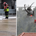 FOTO Kaos u Sloveniji, vojska helikopterima spašava ljude, čekaju ih na krovovima kuća