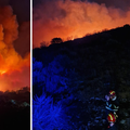 Veliki požar na otoku Čiovu: 150 vatrogasaca s 45 vozila cijelu će noć dežurati i paziti na požarište