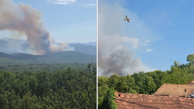 Požar kod Imotskog: Gori sitno raslinje i borova šuma na više od četrdesetak hektara