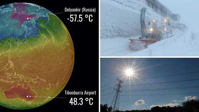 Šokantno: Razlika između ova dva  mjesta bila je čak 106 °C!