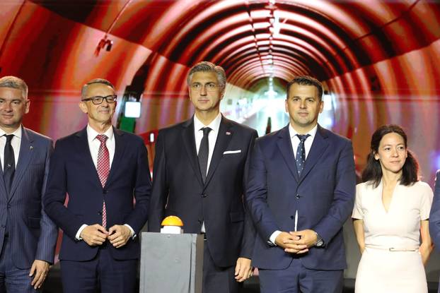 Rijeka: Premijer Andrej Plenković na svečanom puštanju u rad tunela Učka