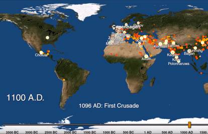 Genijalna animacija: Kako su nastali gradovi kroz tisućljeća