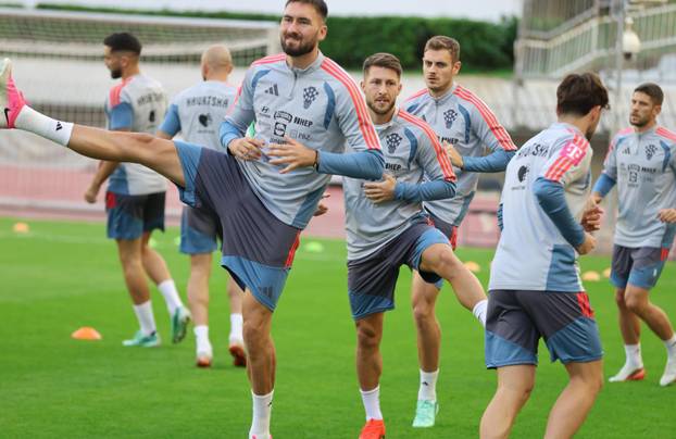 Split: Trening hrvatske nogometne reprezentacije uoči sutrašnje utakmice protiv Španjolske