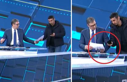 Holivud iz komšiluka: Vučiću tip usred emisije uživo donio papir s 'važnom vijesti'. Svi zabrinuti