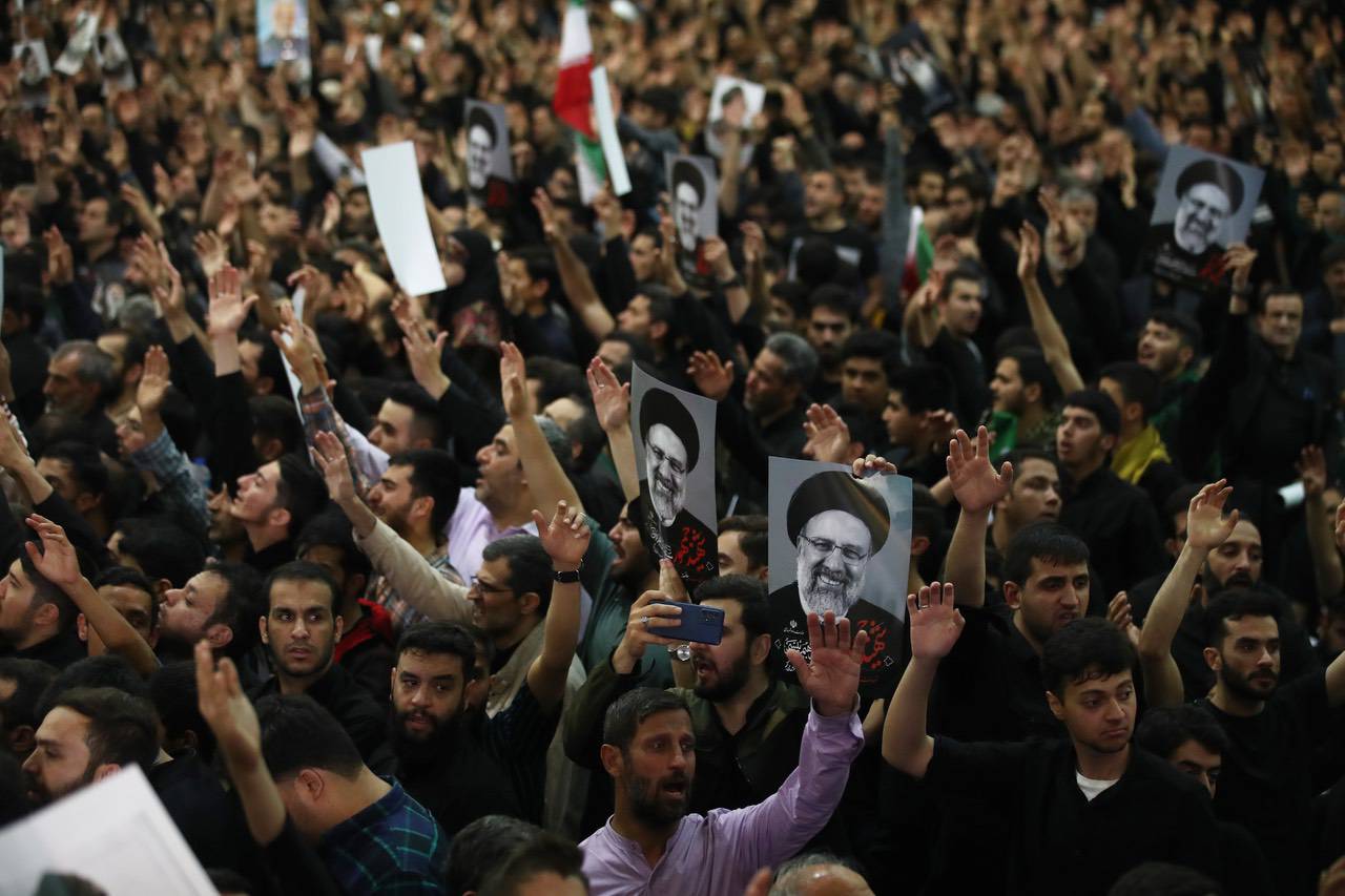 Iran's President Raisi funeral procession