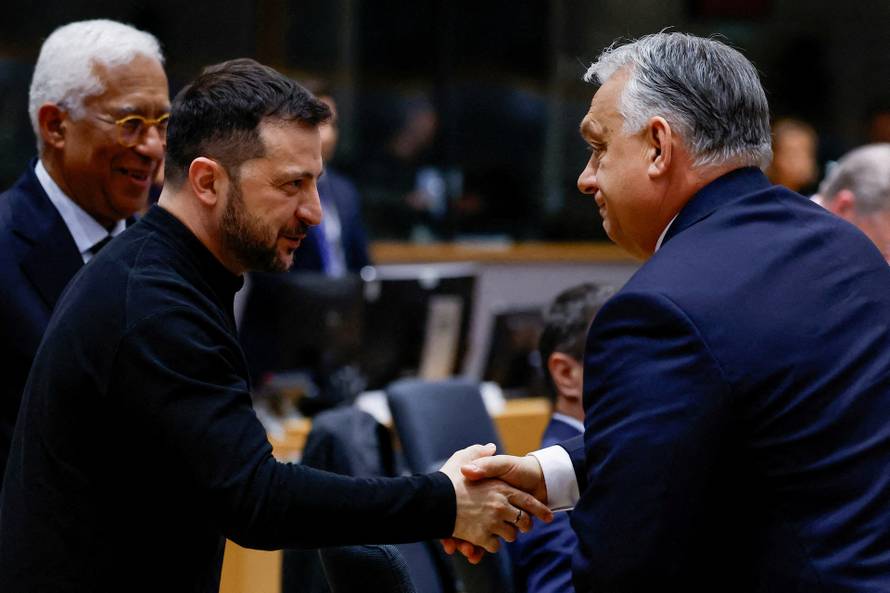 FILE PHOTO: EU leaders meet to discuss Ukraine and European defence, in Brussels