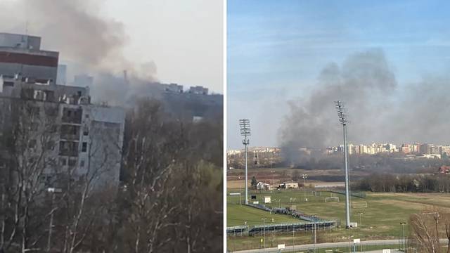 U požaru u Novom Zagrebu izgorjela drvena baraka: 'Bio je jako velik dim, svi su ga vidjeli'