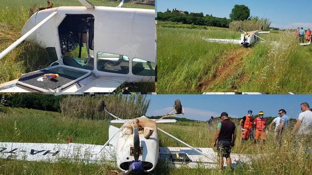 Drama kod Poreča: Avion morao prisilno sletjeti, pao je na krov